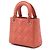 Dior Orange Mini Ultra Matte Calfskin Cannage Lady Dior Arancione - vista 2