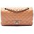 Chanel Brown Medium Classic Metallic Caviar Double Flap Marrone Bronzo