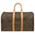 Louis Vuitton Brown Monogram Keepall 45 Marrone