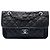 Chanel Blue Medium Quilted Caviar French Riviera Flap Blu navy