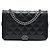 Chanel Black Quilted Caviar Boy Wallet on Chain Nero