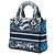 Dior Blue Medium Embroidered Canvas Palm Tree Toile De Jouy Lady D Lite - vista 2
