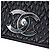 Chanel Black Small CC Quilted Lambskin Astrakhan Flap Nero - vista 5
