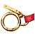 Fendi Charm per Borsa Pom Pom Cuore in Pelliccia di Volpe e Nappa Lucida Rossa Rosso - vista 4