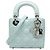 Dior Blue Mini Patent Cannage Lady Dior Blu chiaro