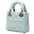 Dior Blue Mini Patent Cannage Lady Dior Blu chiaro - vista 2