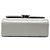 Chanel Mini CC Metallic Lambskin Top Handle Clutch con catena, argento - vista 3