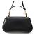 Céline Borsa Celine Lola Teen in pelle di vitello lucida nera con Triomphe Nero - vista 2