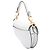 Borsa Saddle Dior Mini in pelle di vitello granulata bianca Bianco - vista 2