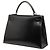 Hermès Black Box Calf Kelly Sellier 32 Nero - vista 2