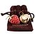 Orecchini Louis Vuitton Cuore Fragola in resina rossa placcata oro e strass Rosso - vista 6