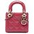 Dior Red Mini Patent Cannage Lady Dior Rosso