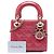 Dior Red Mini Patent Cannage Lady Dior Rosso - vista 7