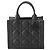 Dior Book Tote Small in pelle di vitello Macrocannage ultra opaca nera Nero