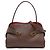 Salvatore Ferragamo Ferragamo Hug Satchel Medium Bicolor aus Kalbsleder Braun
