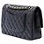 Chanel Black Medium Classic Lambskin Double Flap Nero - vista 2