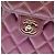Chanel Purple CC gesteppter Handyhalter aus irisierendem Lammleder mit Kette Lila - Ansicht 5