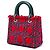 Dior Red Medium Tweed Cannage Fringe Lady Dior Rot - Ansicht 2