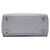 Dior Gray Medium Embroidered Canvas Cannage Lady D Lite Marrone Grigio - vista 3