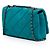 Chanel Blue CC Iridescent Calfskin Diamond Stitch Flap Azul Turquesa - vista 2