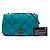 Chanel Blue CC Iridescent Calfskin Diamond Stitch Flap Azul Turquesa - vista 7