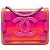 Chanel Pink Mini Ombre Acrylic and Patent Boy Brick Flap Rosa