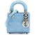 Dior Blue Micro Patent Cannage Lady Dior Blu chiaro