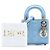 Dior Blue Micro Patent Cannage Lady Dior Blu chiaro - vista 7
