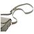 Céline Celine Gray Teen Shiny Calfskin Triomphe Crossbody - vista 10