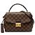 Louis Vuitton Brown Damier Ebene Croisette Marrone