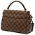 Louis Vuitton Brown Damier Ebene Croisette Marrone - vista 2