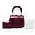 Gucci Red Mini Calfskin Bamboo Night Rosso Bordò - vista 6