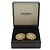 Orecchini a clip rotondi Chanel Gold CC placcati oro con strass D'oro - vista 9