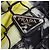 Borsa bucket Prada in pelle mesh nera e tessuto stampato tie-dye Nero - vista 5