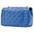 Chanel Blue Mini Rectangular Classic Patent Single Flap - vista 2