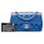 Chanel Blue Mini Rectangular Classic Patent Single Flap - vista 6