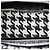 Dior White Mini Embroidered Canvas Houndstooth Lady D Lite Bianco - vista 4