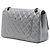 Chanel Silver Quilted Metallic Aged Calfskin Reissue 2.55 Double Flap 226 Argento - vista 2