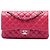 Chanel Pink Medium Classic Lambskin Double Flap Rosa
