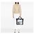 Tote Chanel White CC Quilted em algodão e PVC perfurado - vista 6
