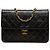Chanel Black Medium CC Quilted Lambskin Single Flap Schwarz
