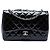 Chanel Black Jumbo Classic Patent Single Flap Nero