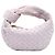 Bottega Veneta Mini Jodie in suede Intrecciato bianco