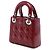 Dior Red Mini Patent Cannage Lady Dior Rot Bordeaux - Ansicht 2