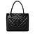 Chanel Black Caviar Medallion Tote Schwarz