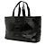 Borsa Shopping Chanel Coco Ming Grand in vinile nero - vista 2