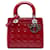 Dior Red Medium Patent Cannage Lady Dior Rosso Bordò