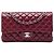 Chanel Red Medium Classic Caviar Double Flap Rosso Bordò