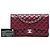 Chanel Red Medium Classic Caviar Double Flap Rosso Bordò - vista 6