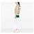 Bamboo Borsa Gucci Green Mini Calfskin Web 1947 con manico in bambù Verde - vista 6